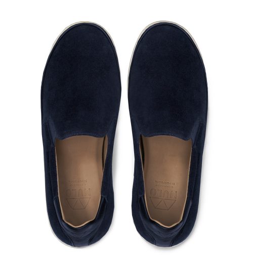 Navy Blue Slip-On Sneakers for Men