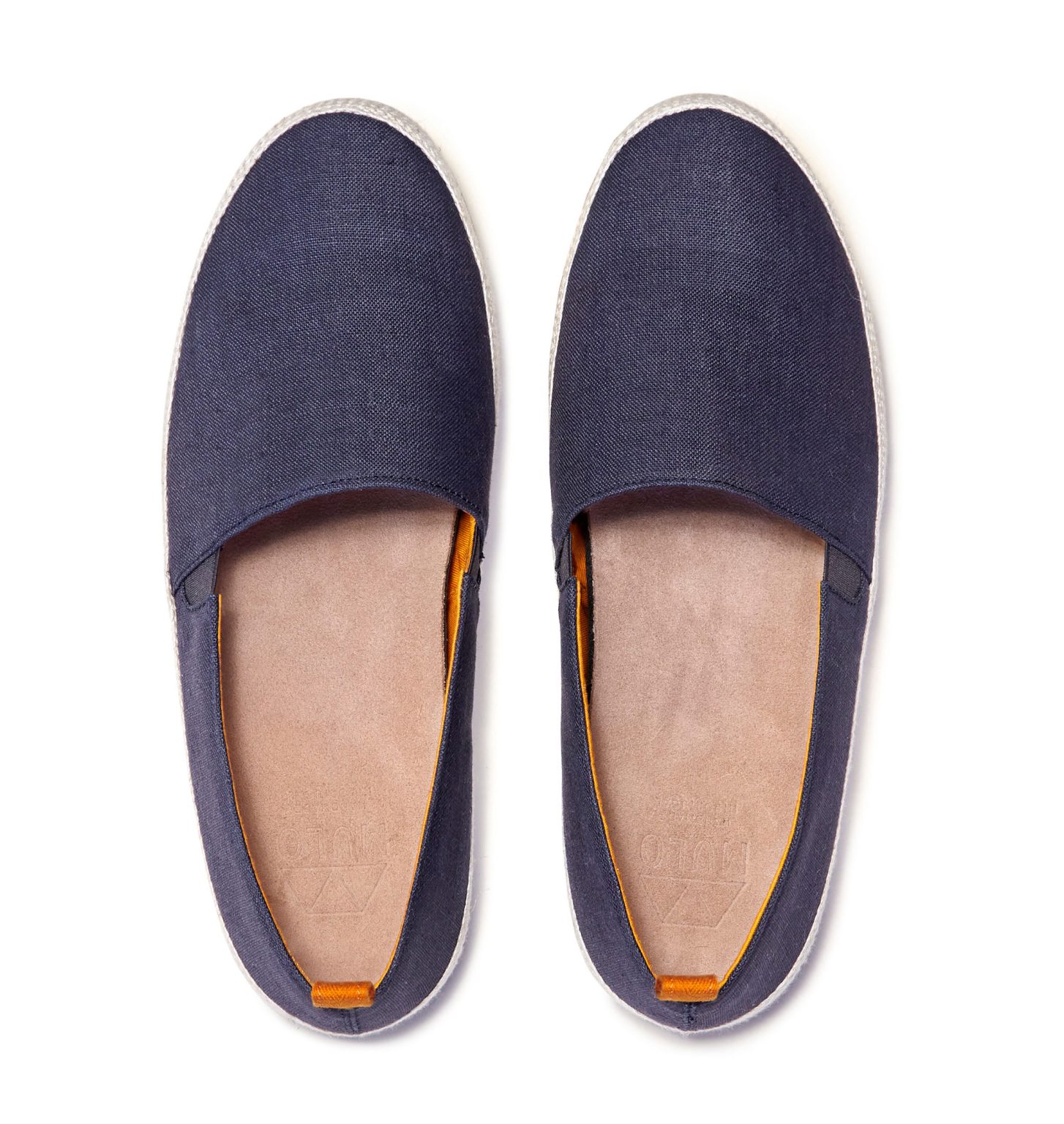 Navy Espadrilles for Men in Premium Linen