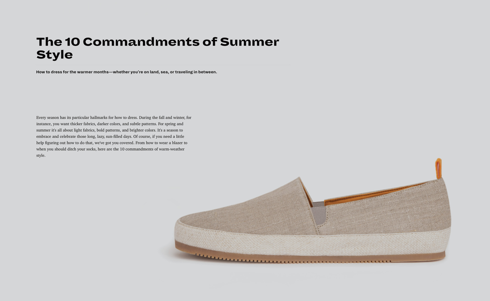esquire summer shoes