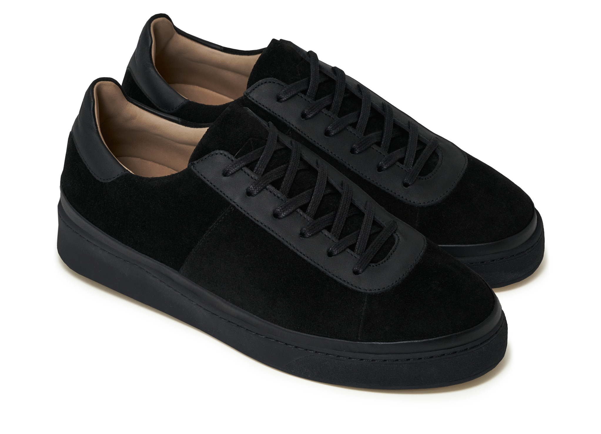 Black Sneakers for Men MULO Shoes Highquality Italian Suede