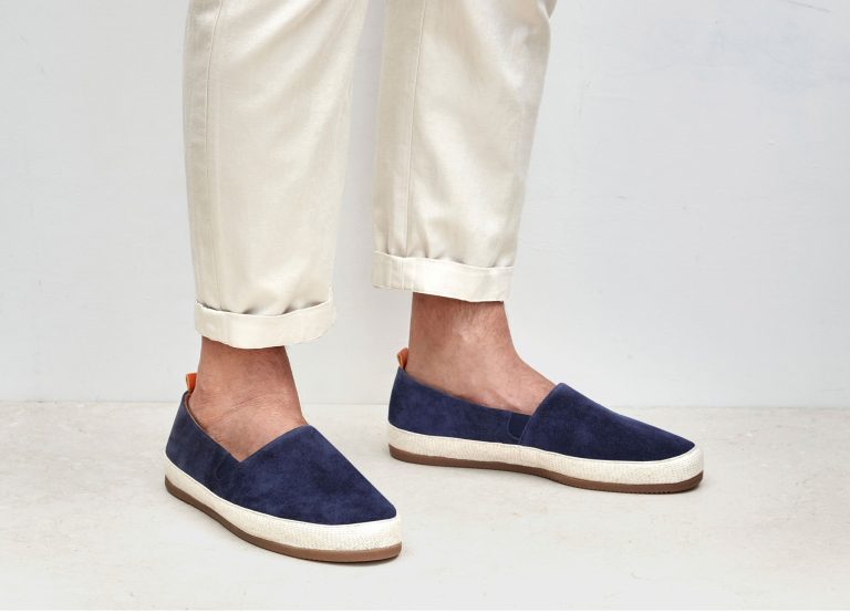 Navy Espadrilles for Men | MULO shoes | Handmade Premium Suede